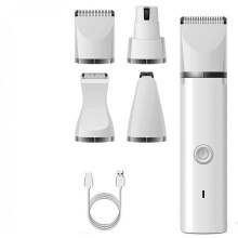 Dog Hair Clippers Kit And Dog Nail Grinder Dog Nail Trimmers 4 In 1, Electric Quiet, Usb Rechargeable Niuniu
