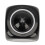 Schwarzer Projektionswecker 8x8x9,5 cm USB-Kabel 7