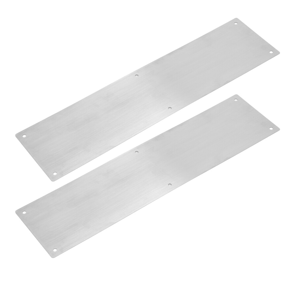 2Pcs 304 Stainless Steel Door Kick Plates For Interior/Exterior Protection 4131338041536