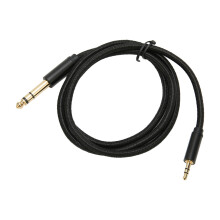 Stereo-Soundkabel 3,5 mm auf 6,35 mm 1/8 Zoll auf 1/4 Zoll männlicher Lautsprecher-Audio-Adapter