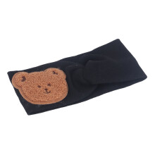 Elastische Baumwoll-Haarbänder für Babys von 0-8 Jahren weiche Haar-Accessoires in schwarz