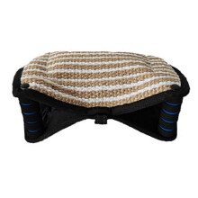Dog Bite Sleeve Tractor Durable Jute Training Toy With Comfortable Handle Black Trim Tear Resistant