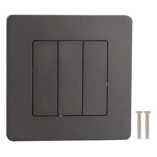 3-Gang Smart Zeitschaltpanel grau 10A AC100-240V 1