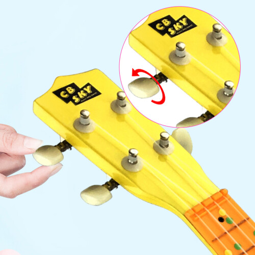 Durable 21-Inch Ukulele for Children with Fun Pattern Design 1