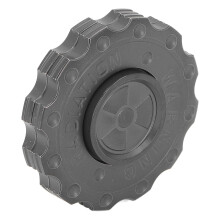 Stainless Steel Gear Coin Slider Toy - Black, 46 x 13.5mm
