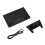 Wettervorhersage-Uhr ABS LED-Farbdisplay Multifunktions-Thermometer-Hygrometer-Wecker Schwarz 7