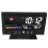 Wettervorhersage-Uhr ABS LED-Farbdisplay Multifunktions-Thermometer-Hygrometer-Wecker Schwarz 16