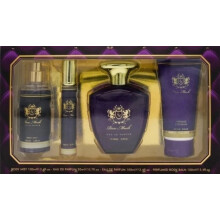 Womens Perfume Gift Set 4PC Rose Musk Body Mist Hair Mist Body Balm