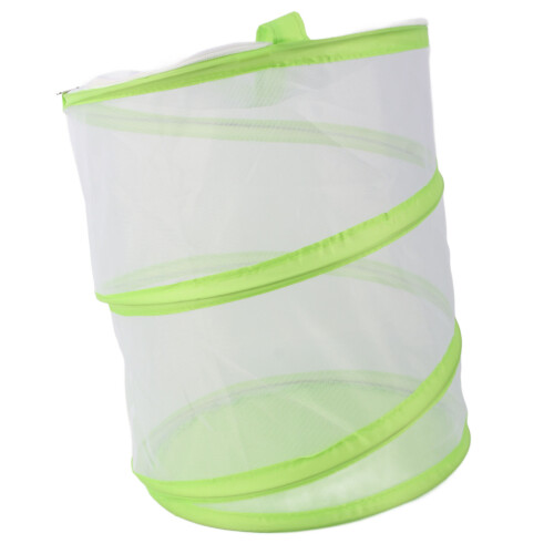 Green Collapsible Mesh Butterfly Cage for Bugs, Portable Enclosure 2