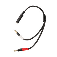 1/4-Zoll Stereo-Y-Splitter, vergoldet, 6,35 mm