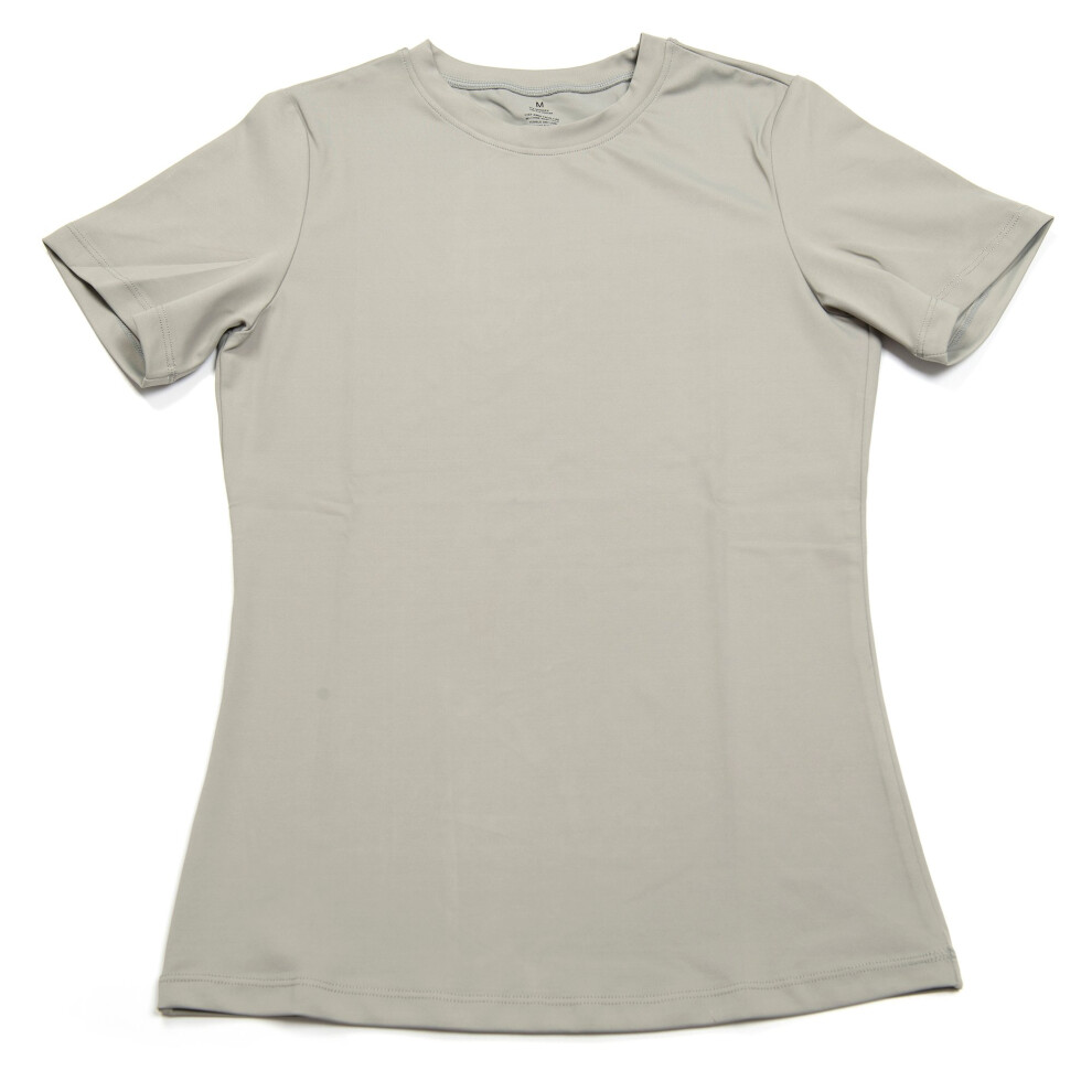 Coco Equestrian Grey Ladies Womens Kids Short Sleeve Lightweight Breathable Horse Riding Equestrian T-Shirt - M
