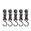 Aluminum Alloy Folding Camping Rack with 5 Hooks, Black 11