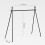 Aluminum Alloy Folding Camping Rack with 6 Hooks, Black 2