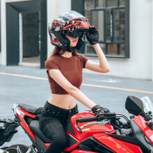 Motorradhelm Unisex Erwachsenenkopf Coole Fahrerausrüstung Ganzjahres Neue Straßen-Touren Motorradhelm Dual-Visier Klapphelm Vollgesichthel