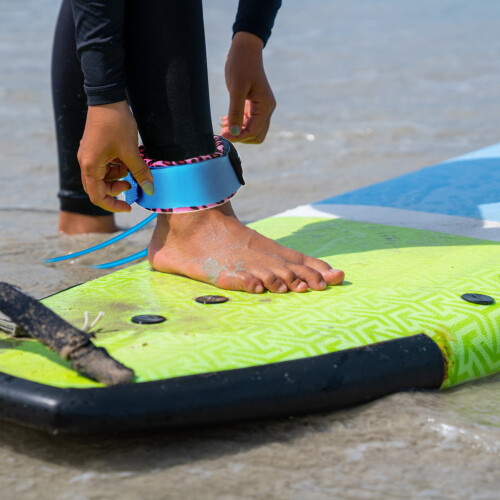 Surf-Leash 7 mm dick 6ft/8ft Schwarz/Blau/Grün/Rot 1