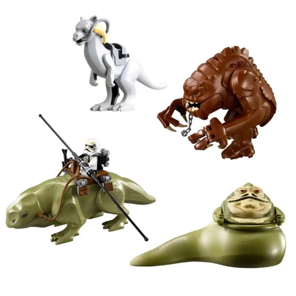 Xurikcoo Star Wars Fit Lego Mini Figure Hero Lego Jabba Hutt Dewback Rancr