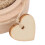Holz-Ringbox 5x4cm Herz 2x2cm Buche/Polyester 5