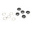 500 Sätze 8 mm mattschwarz Ösen-Set 15