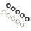 500 Sätze 8 mm mattschwarz Ösen-Set 1
