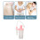Tragbare Vaginaldusche mit manuellem Druck 500ml Rosa 3