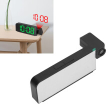 LED-Projektionsuhr Großer Bildschirm Große Schrift Alarmuhr 12H 24H Anzeige 3 Helligkeitsstufen Einstellbar für Schlafzimmer Büro