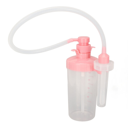 Tragbare Vaginaldusche mit manuellem Druck 500ml Rosa