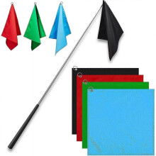 (Red Black Green Blue) Equestrian Training Flag 4 Pieces Equestrian Training Equipment Equestrian Nylon Flag No Flagpole(FML10)