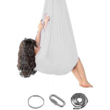 (150*280CM, White) Indoor Therapy Swing For Kids,soft Hammock Swing With Special Needs Wtl