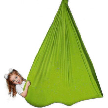 (100*280CM, Green) Indoor Therapy Swing For Kids,soft Hammock Swing With Special Needs Wtl