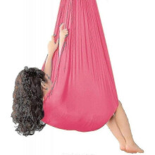 (100*280CM, Rose Red) Indoor Therapy Swing For Kids,soft Hammock Swing With Special Needs Wtl