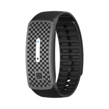 (Black) New Ultrasonic Body Shape Wristband Magnetic Lymph Detox Bracelet Drainage(FJ22)