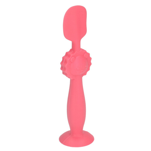 Roter Silikon-Spatel für Windelcreme, 15 cm