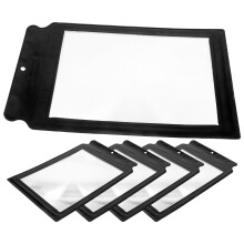 Reading Magnifiers Pack Of 5 Ultra-Thin Portable Sheets For Seniors Book Magnifier Daily Use