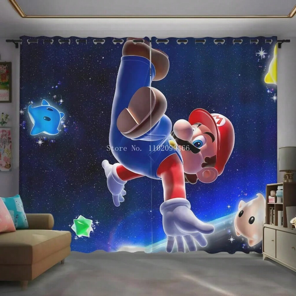 (07, W230XH270cm Folio) Cartoon Super Mario Printed Blackout Curtain Window Shade Living Room Bedroom Home Textiles Decor For Children Kids Teens Gift-image-OPC-PJGRNGN-NEW