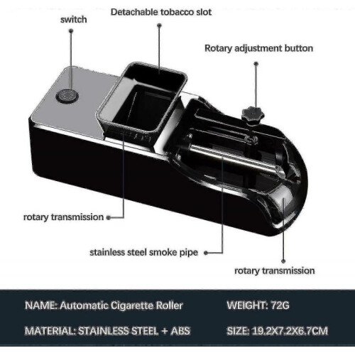 Cigarette Tamping Machine Fully Automatic Upgrade, Cigarette Tamper Fully Automatic, Tamping Machine for Cigarettes, Cigarette Tamper Smoking Accessor 2
