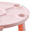 Faltbarer Weintisch pinkes Kunststoff-Snacktablett 9