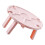 Faltbarer Weintisch pinkes Kunststoff-Snacktablett 12