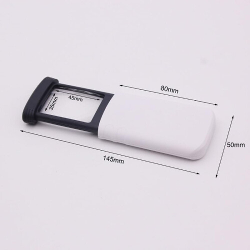 Handheld Magnifier Foldable Rectangular Loupe, Portable Compact Design for Reading Small Print 2