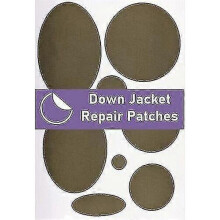 (Olive Green) Down Jacket Repair Patches Pre-cut, Self-adhesive, Soft, Waterproof_FC10