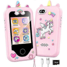 (Soft Pink) Kids Smartphone Gifts Toys For Girls Boys Age 3-8,toddler Learning Toy(EPA13)