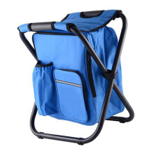 Faltbarer Rucksack-Kühlstuhl große Kapazität Blau