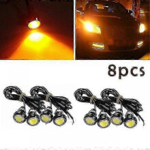 (8PCS, amber) 6x Front Grille Bumper Grill Hood Amber Led Lights For Dodge Ram 1500 2500 3500 Car Exterior Decorative Lights