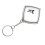 Portable 2M Keychain Mini Tape Measure Durable Chrome ABS Shell 12