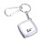 Portable 2M Keychain Mini Tape Measure Durable Chrome ABS Shell 3