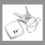 Portable 2M Keychain Mini Tape Measure Durable Chrome ABS Shell 13