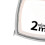 Portable 2M Keychain Mini Tape Measure Durable Chrome ABS Shell 7