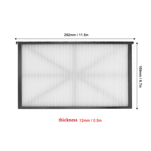 4 Stück RCX70101 Filter 292x169x12mm PP/PET 1