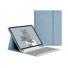 (Blue) Case With Keyboard For Ipad 9th 8th 7th 10.2 Inch 2021 2020 2019