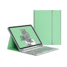 (Green) Case With Keyboard For Ipad 9th 8th 7th 10.2 Inch 2021 2020 2019