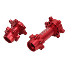 Red Aluminum Front Rear Wheel Hex Hubs for RC Motorcycles 1/4 Scale MX Upgrade